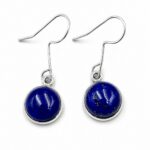 Sterling Silver Gemstone Drop Earrings