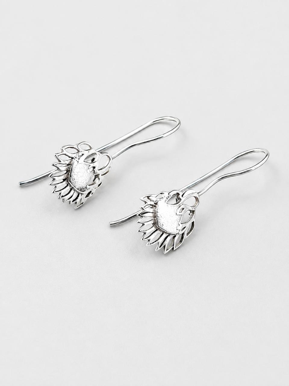 WhatsApp Image 2026-09-04 at 13.03.32 Sterling Silver Protea Drop Earrings - Image 1